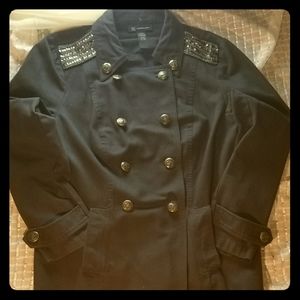 INC Jacket Military Style Double Breasted Buttons
